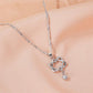 Jewelry heart-to-heart pendant clavicle chain love concentric knot necklace Valentine's Day gift