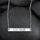 Explosive jewelry IamEnough I am fed up with good friends couple necklace