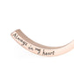 Always in myheary simple glossy letter urn open bracelet miss loved ones can open the bracelet