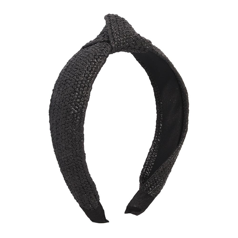 F3924 trendy temperament hair accessories simple personality net red hairpin braided wide-brimmed knotted headband female