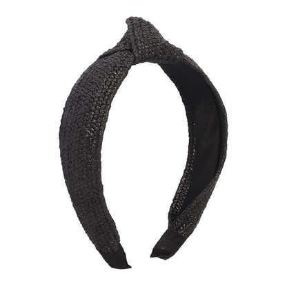 F3924 trendy temperament hair accessories simple personality net red hairpin braided wide-brimmed knotted headband female