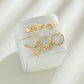Earrings fashion gold-plated earrings set combination devil's eye earrings earrings women