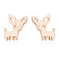 Simple cute fashion pet earrings puppy cute animal earrings earrings Qingwen