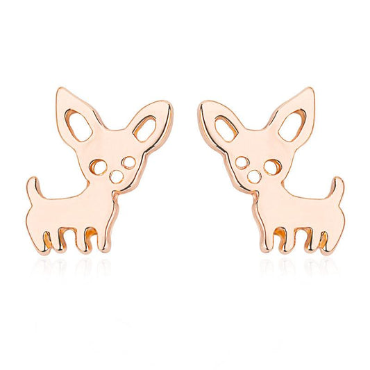 Simple cute fashion pet earrings puppy cute animal earrings earrings Qingwen