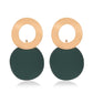 Fashion geometric earrings simple three-dimensional disc earrings earrings personality irregular round earrings women