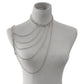 Fashion Trend Halter Neck Chain Clavicle Necklace Sexy Geometric U Shape Tassel One Shoulder Body Chain Female