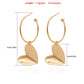 Jewelry exaggerated geometric big ring love pendant earrings femininity tide net red earrings ins
