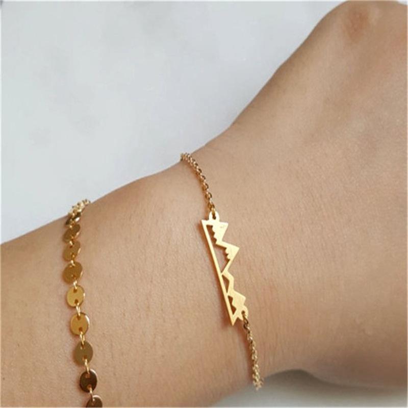 Exquisite personality fashion mountain bracelet simple fashion personality outdoor mountain hand wear