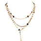 Jewelry Handmade Sequin Chain Necklace Disc Rhinestone Tassel Pendant Multilayer Clavicle Chain
