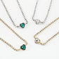 N1644 Jewelry Rhinestone Heart Temperament Single Layer Necklace Fairy Spirit Fairy Spirit Net Red Popular Necklace