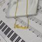 GoodLuck Necklace Vintage Alphabet Lucky Heart Clavicle Chain
