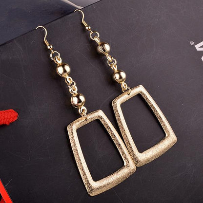 Long Slit Shaped Earrings Alloy Earrings Ladies High Cool Fashion Earrings Jewelry