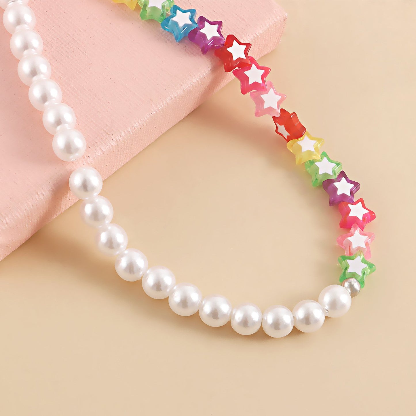 Jewelry ins hot style fashion all-match single-layer color five-pointed star shoe chain female jewelry