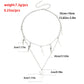 Lightning star stacked multi-layered necklace simple tassel trend clavicle chain set neck chain women's accessories