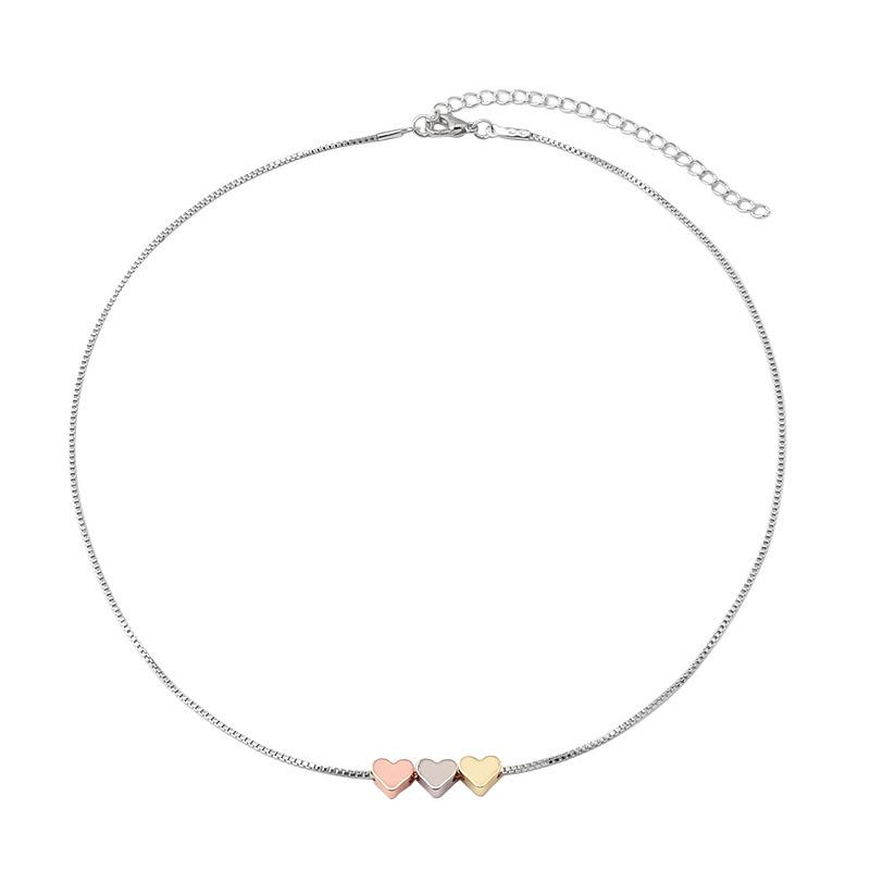 Simple Pendant Necklace Love Necklace Women's Advanced Sense Design Sense Light Luxury Niche Clavicle Chain Feminine Necklace