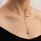 Ins fashion metal tassel butterfly necklace femininity personality golden butterfly clavicle chain