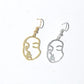 Personality earrings simple and creative funny hipster facial makeup exaggerated all-match earrings earrings