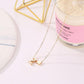 Fashion Love 26 English Letters Simple Necklace Creative Versatile Peach Heart Heart-shaped Short Clavicle Chain