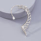 E1253 Internet celebrity ear bone clip fashion cold wing earrings geometric micro-inlaid personality earrings