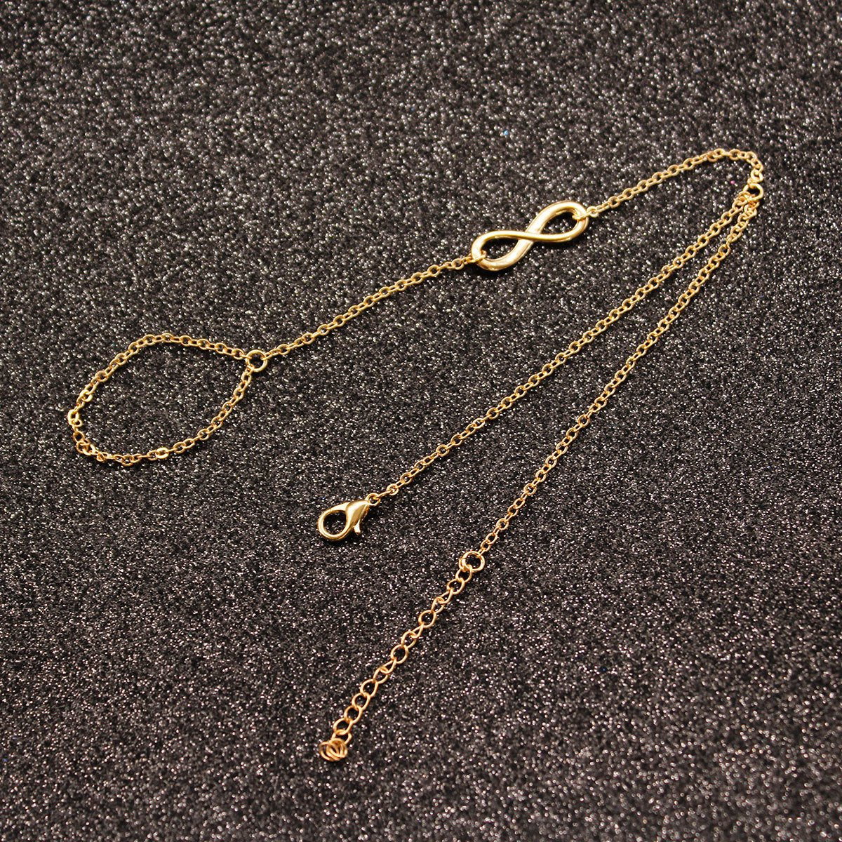 Street Shot Finger Bracelet Lucky 8 Roman Numeral 8 Bracelet Female