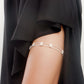 Jewelry ins transparent rice beads daisy sun flower small fresh leg chain accessories female beach leg ring