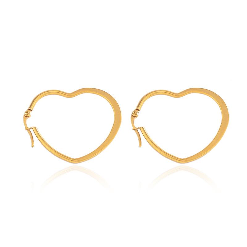 Classic Simple Earrings Hollow Size Love Geometric Exaggerated Earrings Earrings Earrings Versatile Trendy Ear Jewelry