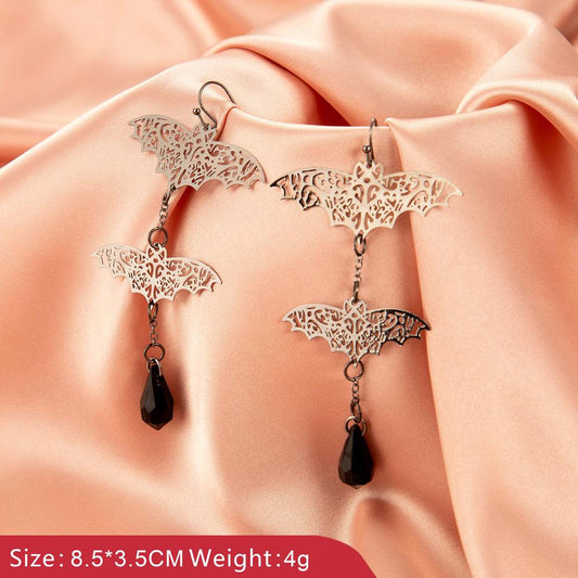 Halloween Earrings Gothic Ghost Spider Skull Stud Earrings Female Horror Funny Earrings