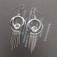 Metal strip tassel earrings women's imitation zircon earrings popular jewelry of ethnic minorities in Yunnan, India