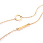 Popular Necklace Ring One Word Metal Rod Circle Necklace Female Thin Chain Clavicle Chain