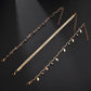 Fashion Jewelry Summer Hot Style Creative Tassel Sequin Small Leaf Arrow Diamond Three-piece Anklet
