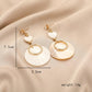 Fashion Circle Shell Long Earrings Heart Earrings Simple Geometric Tassel Earrings For Women