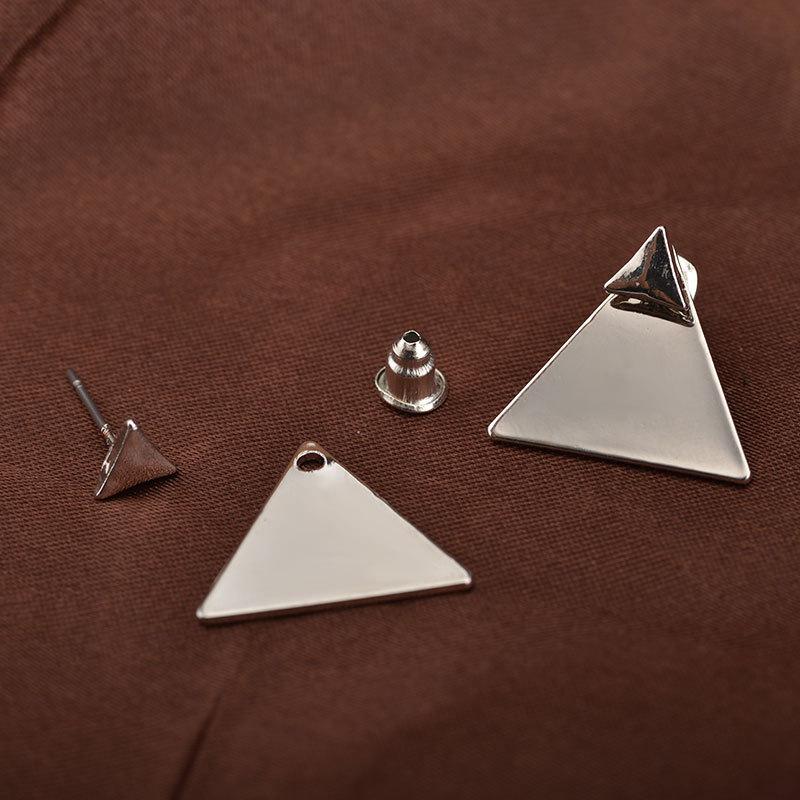 Earrings Simple Alloy Sequin Earrings Geometric Triangle Earrings