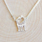 Explosive heart deer animal necklace direct supply