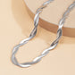 Creative twist-woven snake bone chain single-layer clavicle chain personality simple sweet cool necklace female jewelry