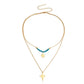 Jewelry Temperament Double-layer Light Luxury Clavicle Chain Necklace Fashion Simple Niche Design Sense Necklace