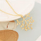 Explosive jewelry Belle same style gold rose tree sprig pendant Beauty and the Beast necklace