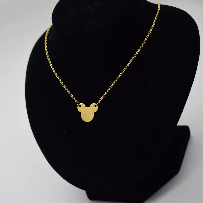 Dongdaemun Mickey Mouse Necklace Female Fashion Simple Mickey Head Necklace