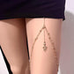 Jewelry Metal Snake Rhinestone Tassel Thigh Chain Feminine Stretch Double Layer Leg Chain Body Chain