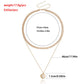 Jewelry double-layer punk clavicle chain imitation pearl love pendant necklace female ins hot girl necklace