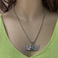 Jewelry LOVE key thick chain necklace female simple personality peach heart lock wing necklace