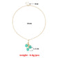 Jewelry Fashion Color Crystal Gem Pendant Necklace Girl Punk Exaggerated Trend Necklace