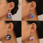 Halloween earrings ins dark funny skull earrings fashion creative skull hand bat earrings female