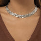 Jewelry Personality Trend Snake Bone Chain Woven Necklace Retro Versatile Geometric Metal Necklace Women