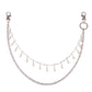 Trouser chain double-layer drop-shaped imitation pearl embellished with personalized geometric retro fashion all-match jeans