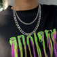 Jewelry Hip Hop Punk Metal Chain Men's Necklace Fashion Simple Geometric Necklace Set