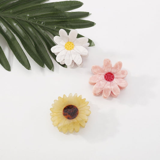 F4344 French romantic cute little daisy flower clip fresh girl fashion temperament age reduction bangs hair clip