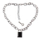 Jewelry hip-hop net red same style lock with key detachable wearable metal chain necklace