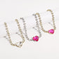 N7729 Exaggerated Creative Clavicle Chain Female Luxury Glass Diamond Heart Pendant Necklace