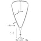 Fashion simple personality all-match men's domineering trend double-layer stainless steel dagger twist chain necklace neck chain