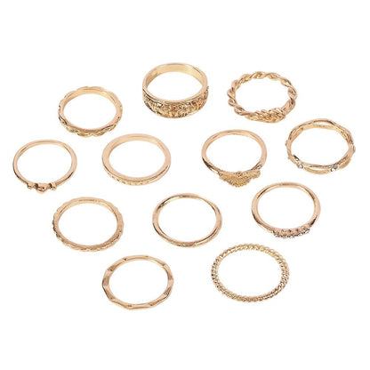 R322 simple ring set female niche indifferent fashion trendy joint ring ring